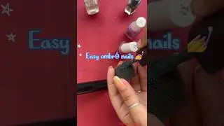 Easy ombr&eacute; Nailart at home for beginners 🩷💖#shorts #viral#nailswithmeee