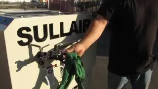 Sullair Rotary Screw Air Compressor John Deere Diesel 125 cfm