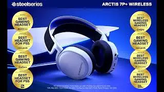 SteelSeries Arctis 7P+ Wireless Gaming Headset &ndash; Lossless 2.4 GHz, 30 Hour Battery, USB-C, 3D Audio