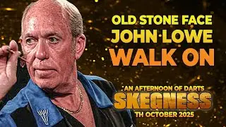 Old Stone Face John Lowe Legends of Darts Walk On Skegness