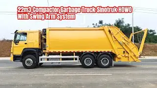 HOWO 6x4 20m&sup3;  22CBM Garbage Compactor Truck for PNG/Guyana/Philippines Rear Loader with Swing Arm
