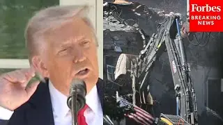 &laquo;Это музыка для моих ушей&raquo;: Трамп прокомментировал звук строительства нового бального зала во вре...