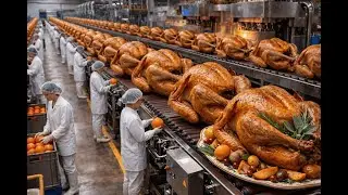 Roast Chicken Factory: How Millions of Chickens Are Roasted (Full Process) | Inside the Factory