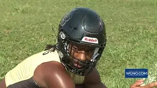 New Orleans Saints gift the Bonnabel Bruins new football helmets ahead of 2025 campaign