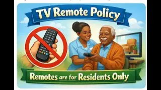 TV Remote Usage Guidelines for TFRCH Campus