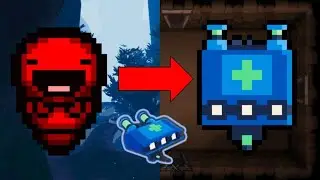 Healing Drone from Risk of Rain 2 as Little C.H.A.D. in Binding of Isaac