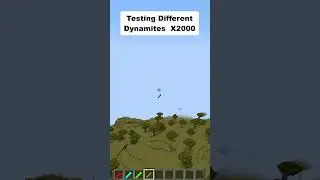 Testing Different Dynamites #minecraft