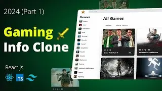 Build a Real Time Gaming Info App Clone With React js, Typescript, Tailwind, Shadcn (2024) Part 1