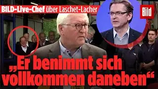 W&auml;hrend Steinmeier spricht: Laschet lacht am Ort der Katastrophe | Kommentar Claus Strunz
