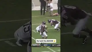 Monster Hit 😱 #virginiatech #hokies  #accfootball #football #collegefootball #virginiatechhokies