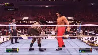 WWE classic The Great Khali vs Giant Gonzales