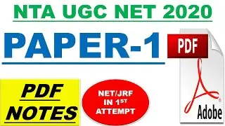 Paper 1 Complete Pdf Notes Ugc Net 2020