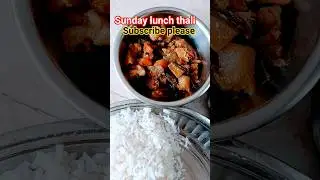 Simple Lunch thali#eggomelette #sunday special lunch thali#vegthali#purevegrecipes #sudhakitchen 💕