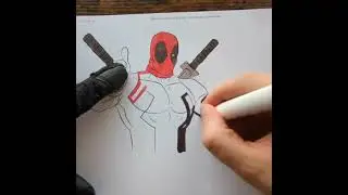 Thumbs Up Deadpool Coloring #deadpool #mcu #marvel #coloring