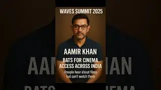 Waves Summit 2025: Aamir Khan Demands Cinema Access for All! 🎬 | Must-Watch for Film Lovers #shorts