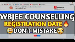 WBJEE Registration Date ??😱 || WBJEE 2023 Counselling🔥 Wbjee Exam 2023