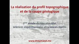 La r&eacute;alisation d'un profil topographique et d'une coupe g&eacute;ologique