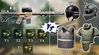 Ultimate M110 Marksman Rifle Test: Tiers 1-6 Bullet Damage Revealed!