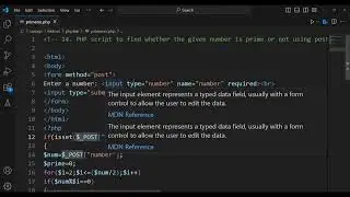 PHP script to find whether the given number is prime or not using post method in a form.