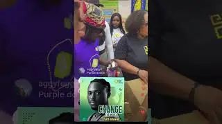 Faith Adewale and his fans packaging food items that will be shared to different families.