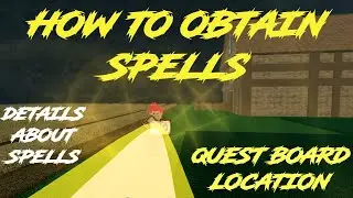 How To Obtain Spells (Skill) |  Quest Board Location, Details About Spells | Era of Althea | Roblox