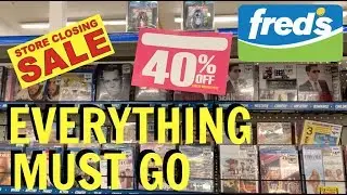 FRED'S STORE CLOSING SALE VLOG | COME SHOPPING WITH ME!