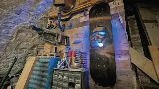 Epoxy Skateboard wall light Christmas Present - Fail