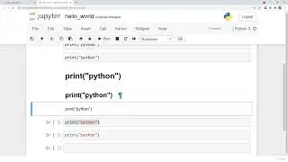 Python for Beginners. 7: Jupyter Notebook options, Code, Markdown, Raw NBConvert, Heading