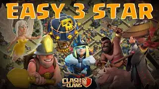 What's The BEST Hybrid Attack Strategy For TH14 Miners + Hogs #coc #cwl #gameplay #guide #th17 #th14