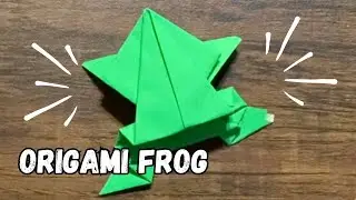 Learn how to make an easy Origami Frog