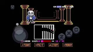 Undertale bits and pieces Mobile - Sans Fight (First video) 