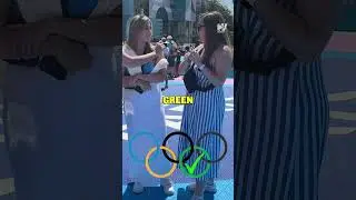 Can you guess the color of the Olympic rings from left to right