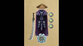 Conical hat + Space gown + Comppsite sword + Land mine + Torture rage #shadowfight2 #gaming