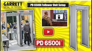 Garrett PD 6500i Walk Through Metal Detector: Setting up the Follower Unit