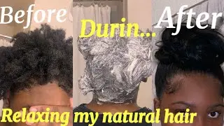 I RELAX MY NATURAL 4C HAIR AFTER 2 YEARS | I permed my hair myself