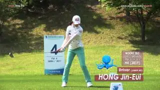 [1080p HD] HONG Jin-Eui 2012 Driver with Practice Golf Swing_KLPGA Tour