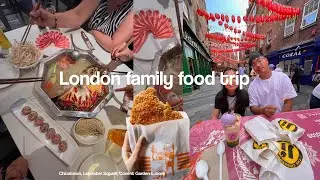 🍜 FAMILY FOOD TRIP TO LONDON | eating in Chinatown, shopping in Covent Garden, and Leicester Square