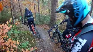 Chopwell Woods - A few amateurs trying to get good. Lots of crashes! MTB Trail