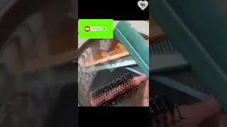 How to clean comb  and hairbrush easily at home II Only 3 ingredients.#fast #shorts #cleaning #dvr