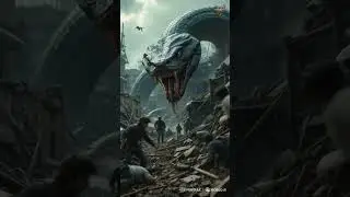 Snake crushes a tram, derailing it completely 👦🐼 Attack of the Giants 🎭🦝🦔 #Vehicle #attack #giants