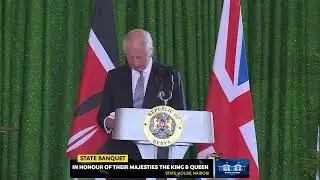 State Banquet in honour of His Majesty King Charles III and Queen Camilla, State House, Nairobi. …