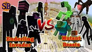 Enderling Invader vs Mutant Monster | Minecraft Mob Battle