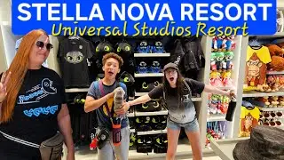 Universal Studios Stella Nova Resort! Exploring Food and EPIC Universe Merchandise! ROOM Tour!!