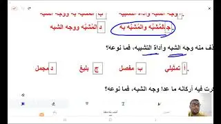 حل تدريبات على التشبيه أ. أحمد رمضان 