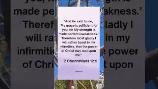 His Grace Is Sufficient | Finding Strength in Weakness -                      2 Corinthians 12:9