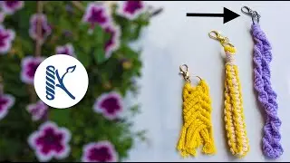 Easy DIY Macrame Sprial Knot Keychain Tutorial | Thoughtful Gift Idea by KnotsKusu