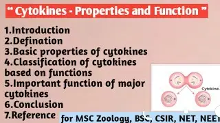 Cytokines | Properties and Functions | Classification of cytokines based on function | 