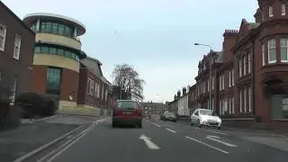 Driving Along Croft Road & Castle Street (A449), Worcester, Worcestershire 10th February 2012