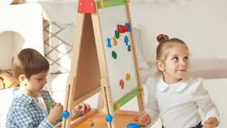 Wooden Art Easel for Kids | Creative Play, Painting & Learning at Home #woodentoys #creativekids