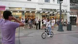 When A Man suddenly starts to sing, passersby just stop. Awesome! * Eminem - The Real Slim Shady